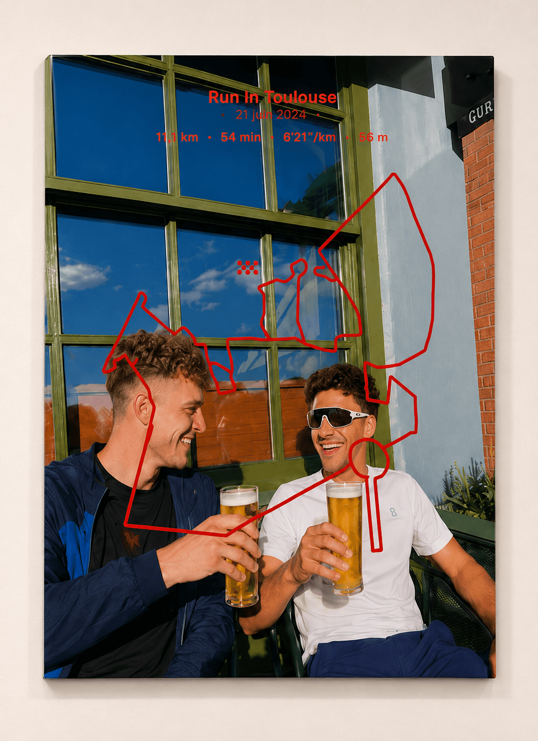 Poster Dibond au format A3 accroché au mur